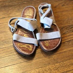 SAM EDELMAN SANDALS BEIGE GENTLY WORN